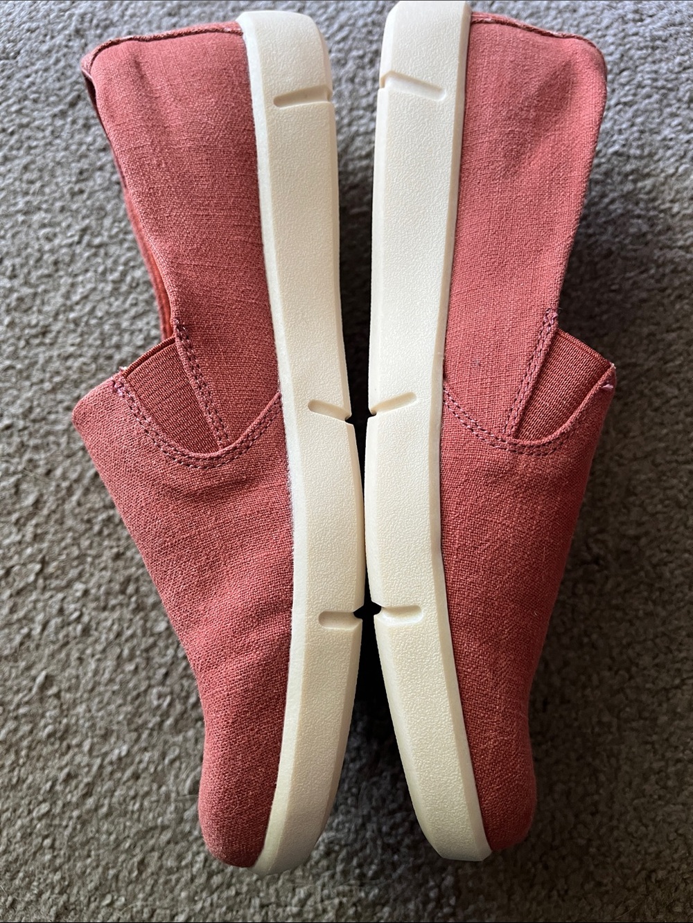 Skechers Women’s Slip-Ons in muted burgundy red - Picture 3 of 5
